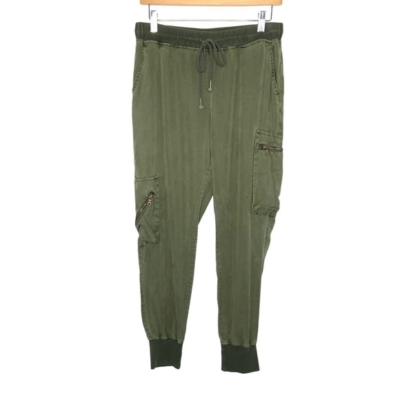 Young Fabulous & Broke Womens Jogger Jupiter Cargo Utility Pants Sz Small Green - Picture 2 of 8